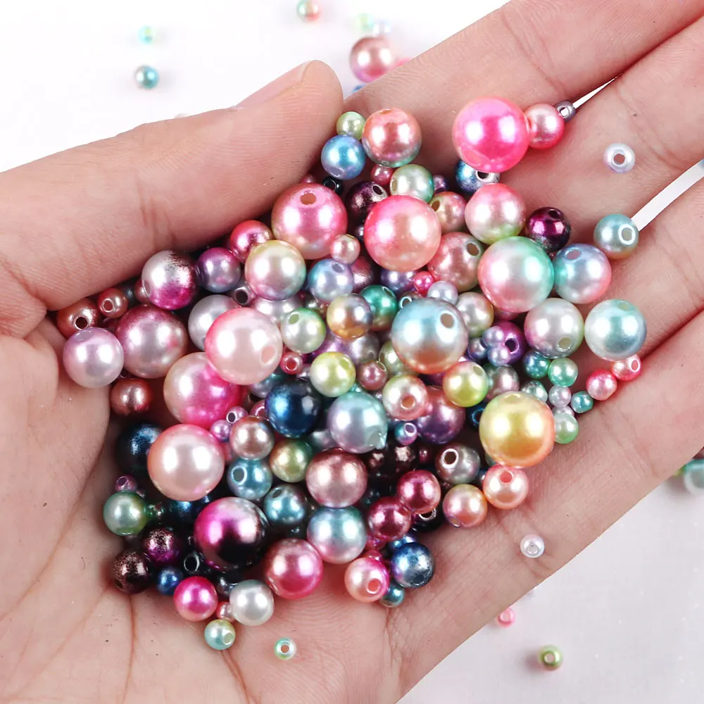 With Hole Beads Mix 3-10mm ABS Imitation Pearl Beads For DIY Jewelry NecklaceBracelet Making G0806
With Hole Beads Mix 3-10mm ABS Imitation Pearl Beads For DIY Jewelry NecklaceBracelet Making G0806