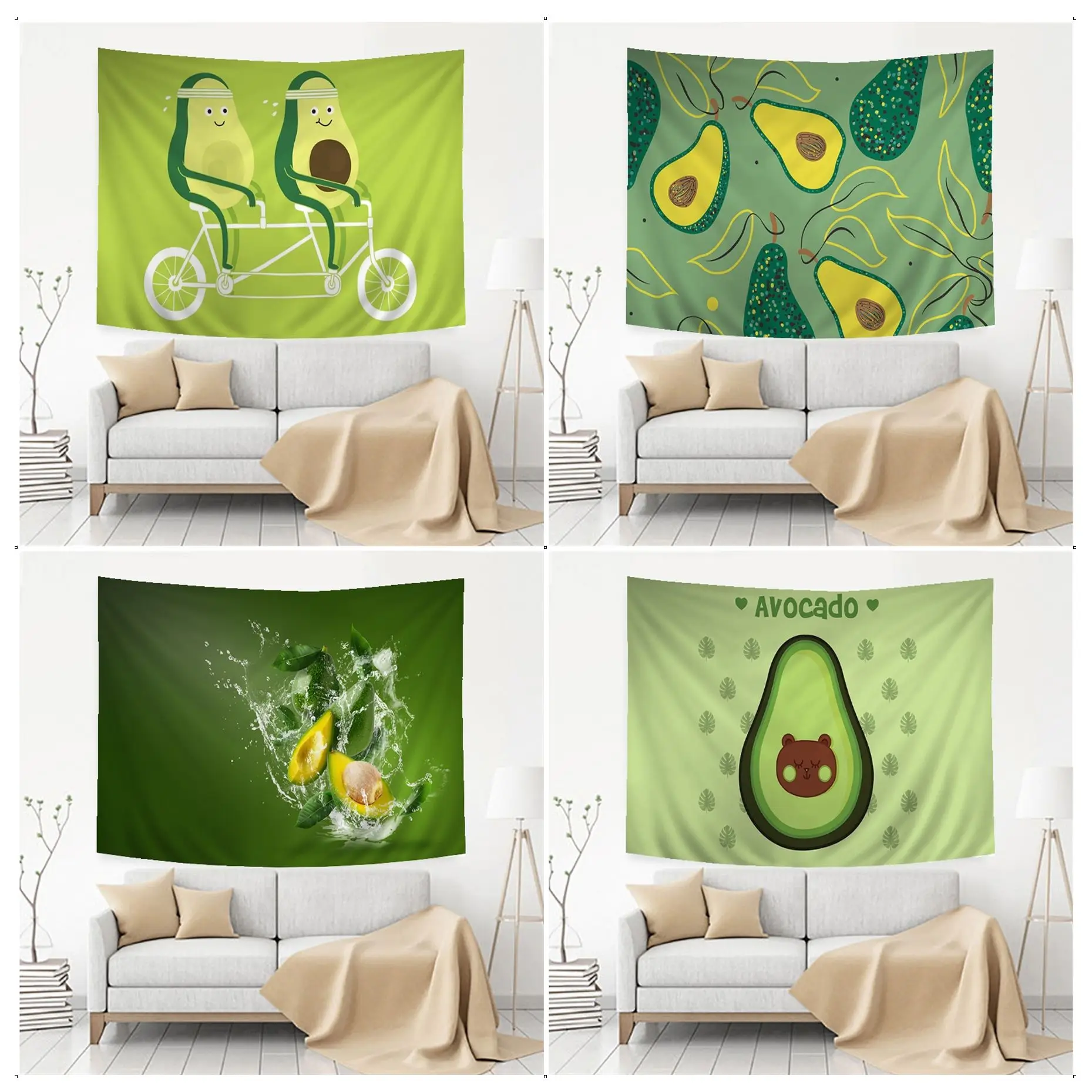 Avocado Tapestry Art Printing Bohemian Wall Tapestries Mandala Wall Hanging Sheets
Avocado Tapestry Art Printing Bohemian Wall Tapestries Mandala Wall Hanging Sheets