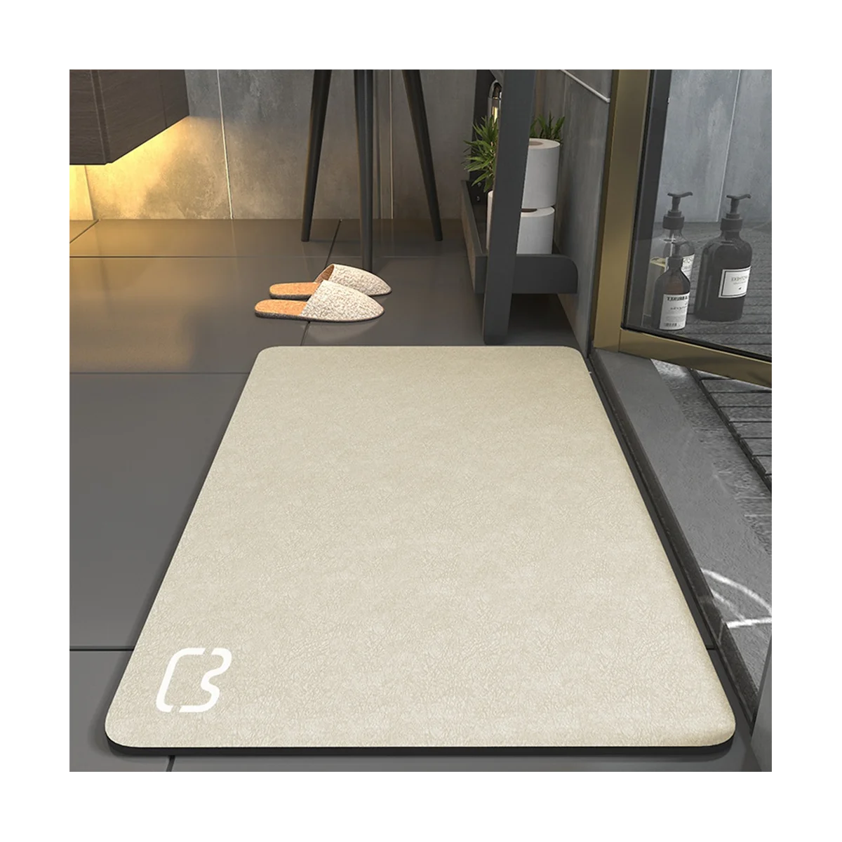 Bath Mat Super Absorbent Quick Drying Non Slip Bathroom Rug Modern Simple Non-Slip Floor Mats Home Diatomite Mat Grey A
Bath Mat Super Absorbent Quick Drying Non Slip Bathroom Rug Modern Simple Non-Slip Floor Mats Home Diatomite Mat Grey A