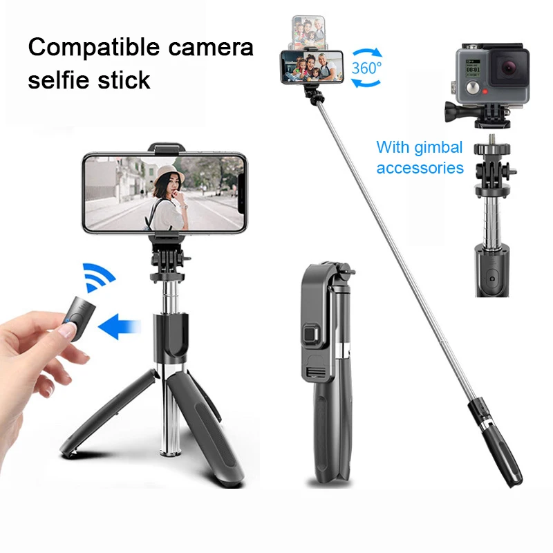 Wireless Bluetooth-compatible Selfie Stick Extendable Portable Mini Tripod with Remote Control Shutter for IOS Android
Wireless Bluetooth-compatible Selfie Stick Extendable Portable Mini Tripod with Remote Control Shutter for IOS Android