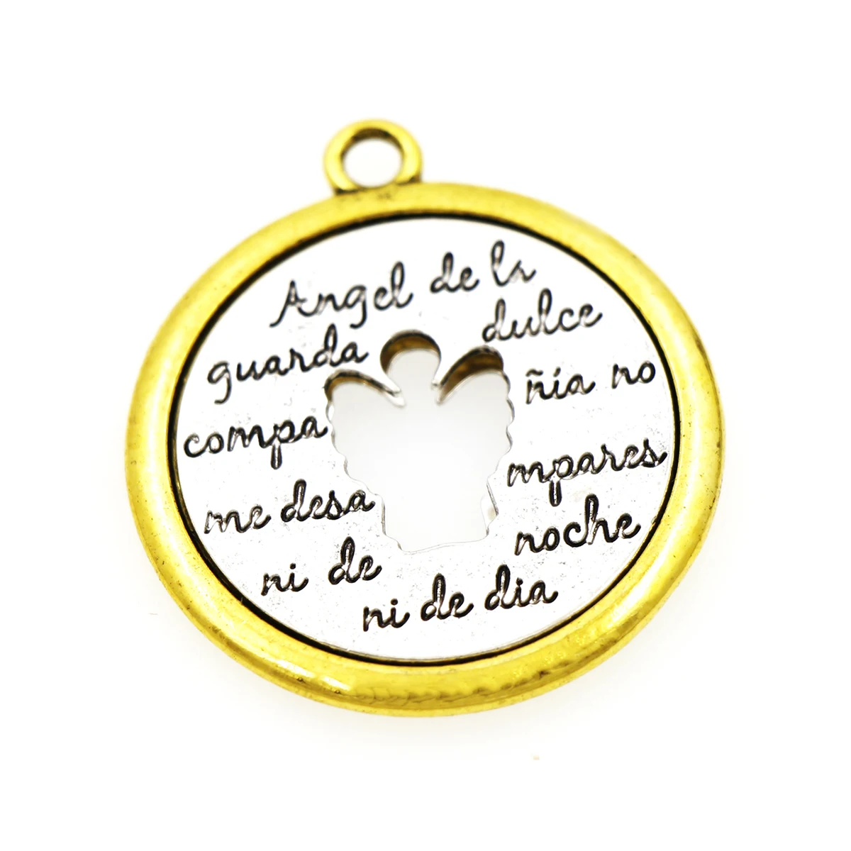 12pcs Angel De Li Guanda Dulce 42x38mm Two-Tone Necklace Pendants Charm Beads L1777
12pcs Angel De Li Guanda Dulce 42x38mm Two-Tone Necklace Pendants Charm Beads L1777