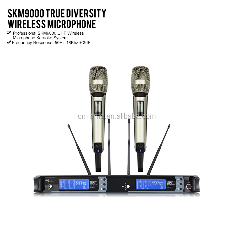 High Quality Professional SKM9000 True Diversity Handheld Wireless Microphone 900MHz UHF Wireless Microphone Karaoke System
High Quality Professional SKM9000 True Diversity Handheld Wireless Microphone 900MHz UHF Wireless Microphone Karaoke System