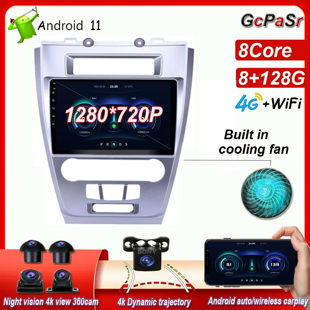 Carplay Android 11 Ford Fusion Mondeo Mustang 2009-2012 Car Radio Multimedia Video Player Navigation stereo GPS Android auto
Carplay Android 11 Ford Fusion Mondeo Mustang 2009-2012 Car Radio Multimedia Video Player Navigation stereo GPS Android auto