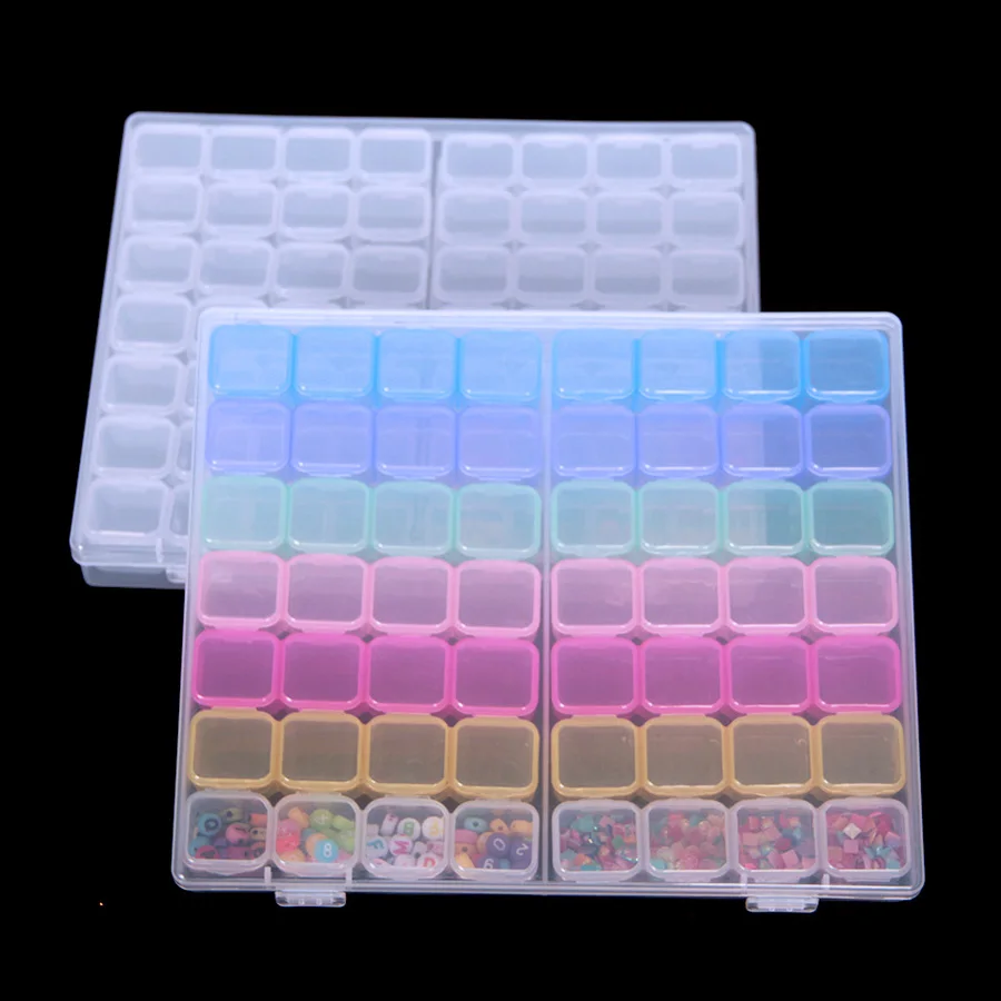 112 Grid Diamond Painting Container Box with Label Stickers for Sewing,Organizer Nail Diamonds and Bead for DIY Art Craft
112 Grid Diamond Painting Container Box with Label Stickers for Sewing,Organizer Nail Diamonds and Bead for DIY Art Craft