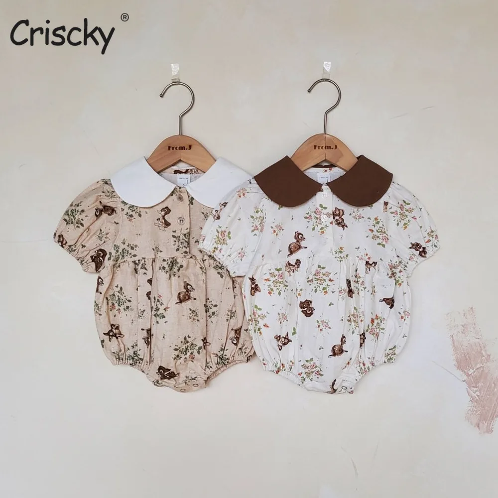 Criscky Newborn Summer Baby Rompers Cotton Short Sleeves Vintage Print Infant Baby Boys Jumpsuit Girls Clothes Baby Stuff
Criscky Newborn Summer Baby Rompers Cotton Short Sleeves Vintage Print Infant Baby Boys Jumpsuit Girls Clothes Baby Stuff