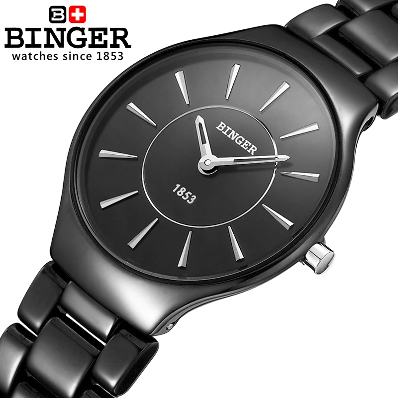 Switzerland BINGER Ceramic MIYOTA Quartz Women's Watches Fashion Lovers Style Luxury Brand 7 MM Ultra-thin Waterproof B8006-6
Switzerland BINGER Ceramic MIYOTA Quartz Women's Watches Fashion Lovers Style Luxury Brand 7 MM Ultra-thin Waterproof B8006-6