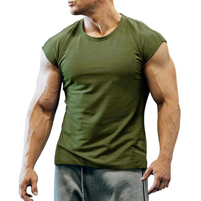 Solid Gym Trainning Sports T Shirt Men Sleeveless Summer Tops Tees Casual S-3XL Tank Tops Mens Vest Cool T Shirt Men Clothing
Solid Gym Trainning Sports T Shirt Men Sleeveless Summer Tops Tees Casual S-3XL Tank Tops Mens Vest Cool T Shirt Men Clothing