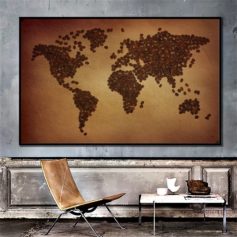 150*100cm World Map Non-woven Canvas Painting Wall Decorative Poster Art Print Unframed Pictures Home Decor Classroom Supplies
150*100cm World Map Non-woven Canvas Painting Wall Decorative Poster Art Print Unframed Pictures Home Decor Classroom Supplies