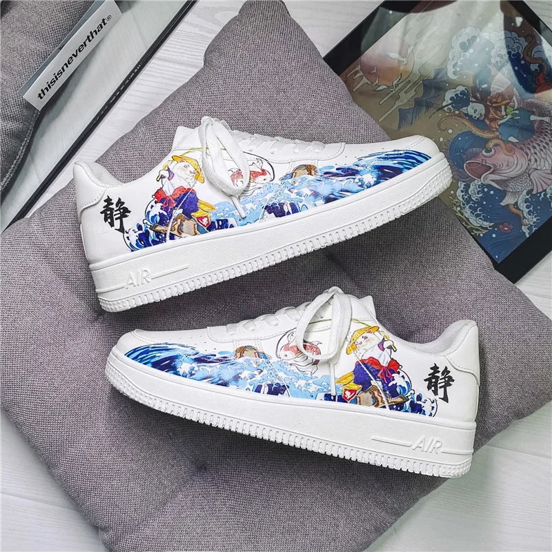 Fishing Cat Anime Man Skateboard Shoes White Comfort Hard-wearing Casual Sneakers Street All-match Fashion Shoes Fast Shipping
Fishing Cat Anime Man Skateboard Shoes White Comfort Hard-wearing Casual Sneakers Street All-match Fashion Shoes Fast Shipping