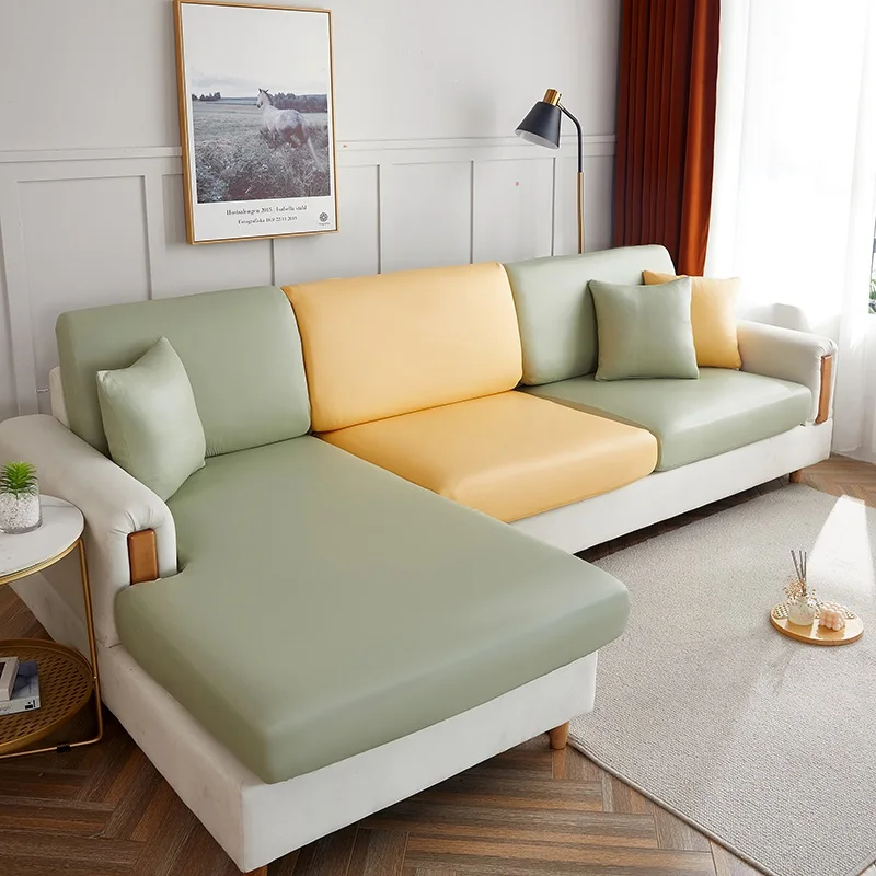 Solid Faux Leather Sofa Cushion Cover Slipcovers Elastic Waterproof Sofa Cover 1/2/3/4 Seater Sofa Seat Cushion Protector
Solid Faux Leather Sofa Cushion Cover Slipcovers Elastic Waterproof Sofa Cover 1/2/3/4 Seater Sofa Seat Cushion Protector