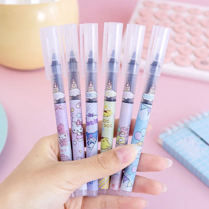 6Pcs Sanrio Gel Pen Kawaii Hello Kittys Cinnamoroll Cartoon Cute Girls Heart Large Capacity Water Pen Student Study Stationery
6Pcs Sanrio Gel Pen Kawaii Hello Kittys Cinnamoroll Cartoon Cute Girls Heart Large Capacity Water Pen Student Study Stationery