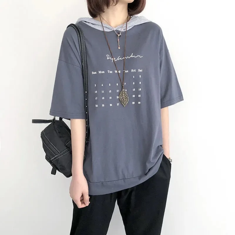 100% Cotton Hoodie O Neck T Shirt Woman 2022 Plus Size Korean Style Women Shirts Summer Short Sleeve Shirt Woman T-shirt Loose
100% Cotton Hoodie O Neck T Shirt Woman 2022 Plus Size Korean Style Women Shirts Summer Short Sleeve Shirt Woman T-shirt Loose