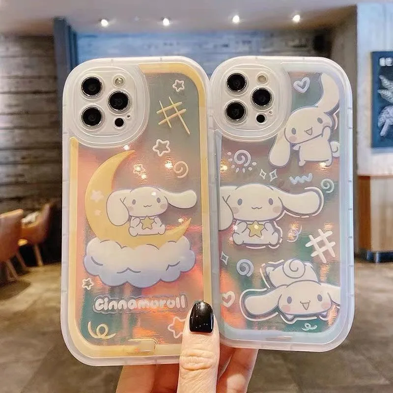 Laser Sanrio Cinnamoroll Phone Cases For iPhone 13 12 11 Pro Max Mini XR XS MAX 8 X 7 SE 2020 Back Cover
Laser Sanrio Cinnamoroll Phone Cases For iPhone 13 12 11 Pro Max Mini XR XS MAX 8 X 7 SE 2020 Back Cover