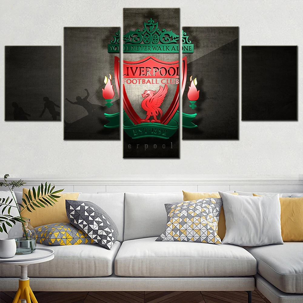 Canvas Pictures Home Decor 5 Pieces Liverpool F.C Logo Paintings HD Prints Modern Poster Modular Living Room Wall Art Framework
Canvas Pictures Home Decor 5 Pieces Liverpool F.C Logo Paintings HD Prints Modern Poster Modular Living Room Wall Art Framework