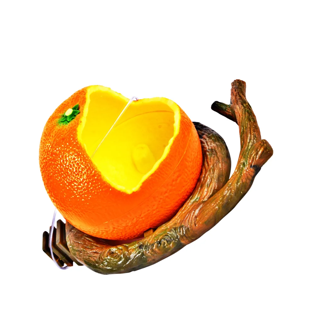 Flat Base Simulation Orange and Branch Shaped Plastic Feeding Bowl Creative Cage Mounted Food Containers for Pet Birds Parrot
Flat Base Simulation Orange and Branch Shaped Plastic Feeding Bowl Creative Cage Mounted Food Containers for Pet Birds Parrot