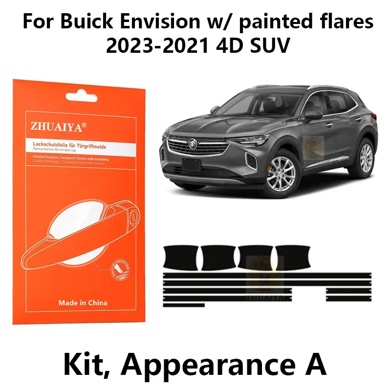 ZHUAIYA Door Edge Guards Door Handle Cup Paint Protection Film TPU PPF For Buick Envision w/ painted flares 2023-2021 4D SUV
ZHUAIYA Door Edge Guards Door Handle Cup Paint Protection Film TPU PPF For Buick Envision w/ painted flares 2023-2021 4D SUV