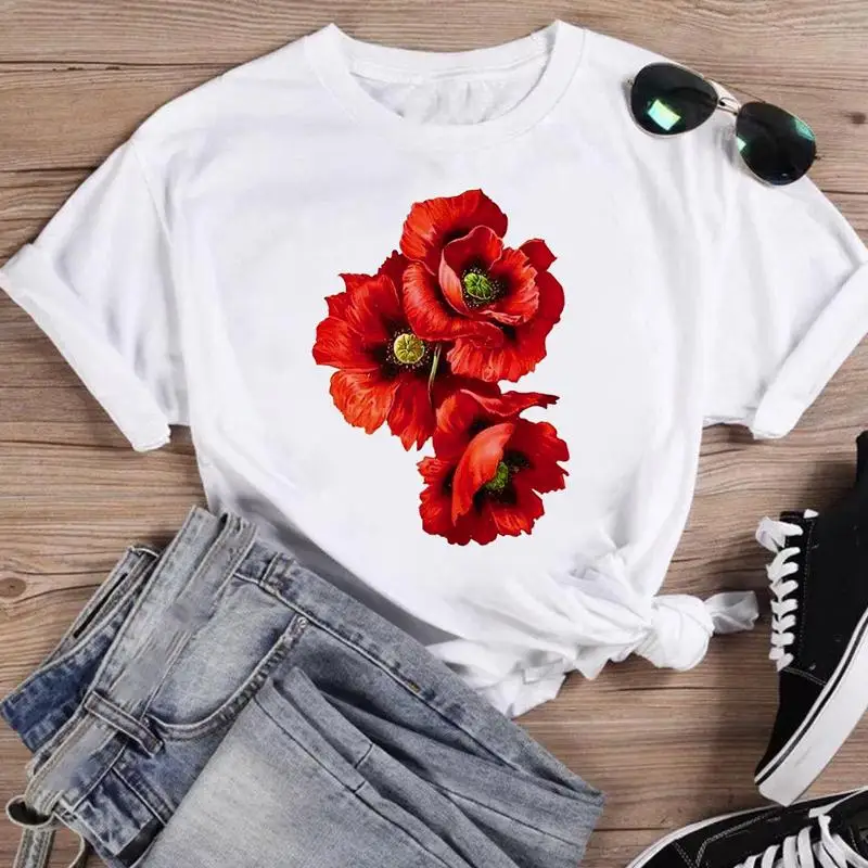 Print Fashion Watercolor Spring Flower 2022 Women Cartoon Short Sleeve Graphic T Top Summer Shirt Tshirts Female Tee T-Shirt
Print Fashion Watercolor Spring Flower 2022 Women Cartoon Short Sleeve Graphic T Top Summer Shirt Tshirts Female Tee T-Shirt