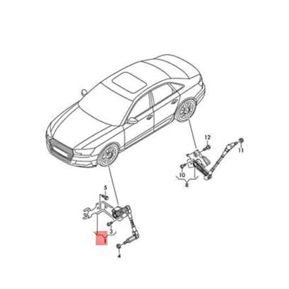 8W0941310C Body Height Sensor Rear Right for Audi A4 A5 RS5 S4 S5 Avant 2016-2023 Headlight Level Bracket 4M0 907 503
8W0941310C Body Height Sensor Rear Right for Audi A4 A5 RS5 S4 S5 Avant 2016-2023 Headlight Level Bracket 4M0 907 503