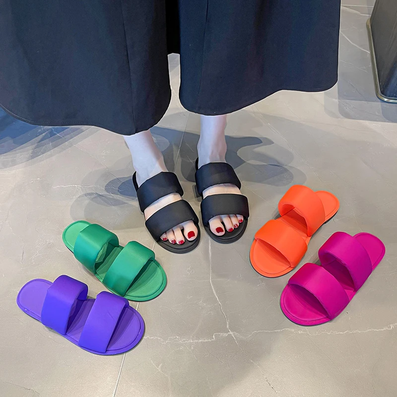 New Candy-colored Sandals Women's 2022 Summer Outer Wear Beach Shoes Flat Fluorescent Color Women's Sandals and Slippers Slides
New Candy-colored Sandals Women's 2022 Summer Outer Wear Beach Shoes Flat Fluorescent Color Women's Sandals and Slippers Slides