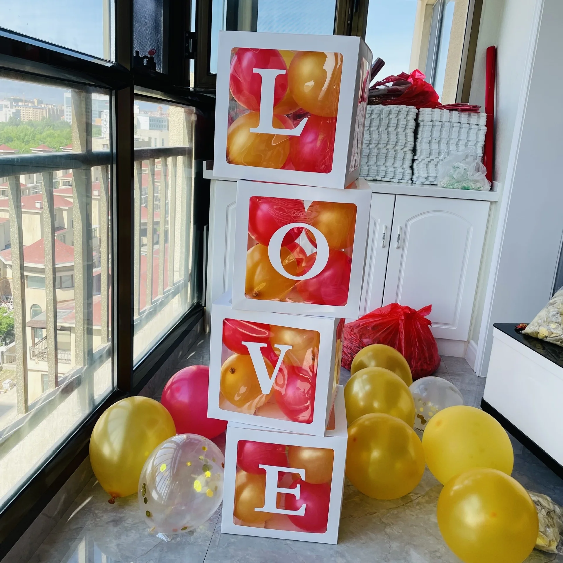 Transparent Balloon Box Surprise Box Proposal Party Arrangement Red Baby Letter Love Box
Transparent Balloon Box Surprise Box Proposal Party Arrangement Red Baby Letter Love Box