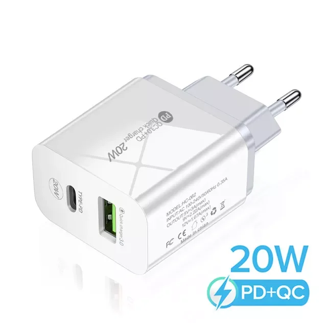 Maerknon PD 20W USB Charger Quick Charge QC 3.0 Fast Phone Wall Charger Adapter For iPhone 13 12 Pro iPad
Maerknon PD 20W USB Charger Quick Charge QC 3.0 Fast Phone Wall Charger Adapter For iPhone 13 12 Pro iPad