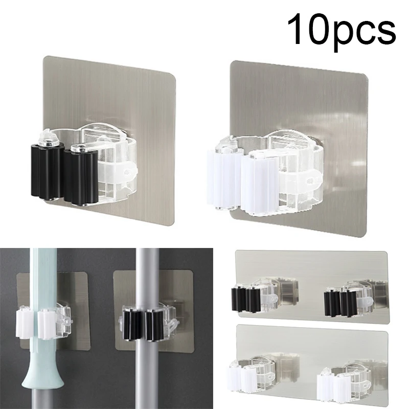 10pcs Wall Mounted Mop Holder Strong Adhesive Wall Hook Broom Holder Suction Cup Wall Holder Hook For Bathroom Kitchen Organizer
10pcs Wall Mounted Mop Holder Strong Adhesive Wall Hook Broom Holder Suction Cup Wall Holder Hook For Bathroom Kitchen Organizer