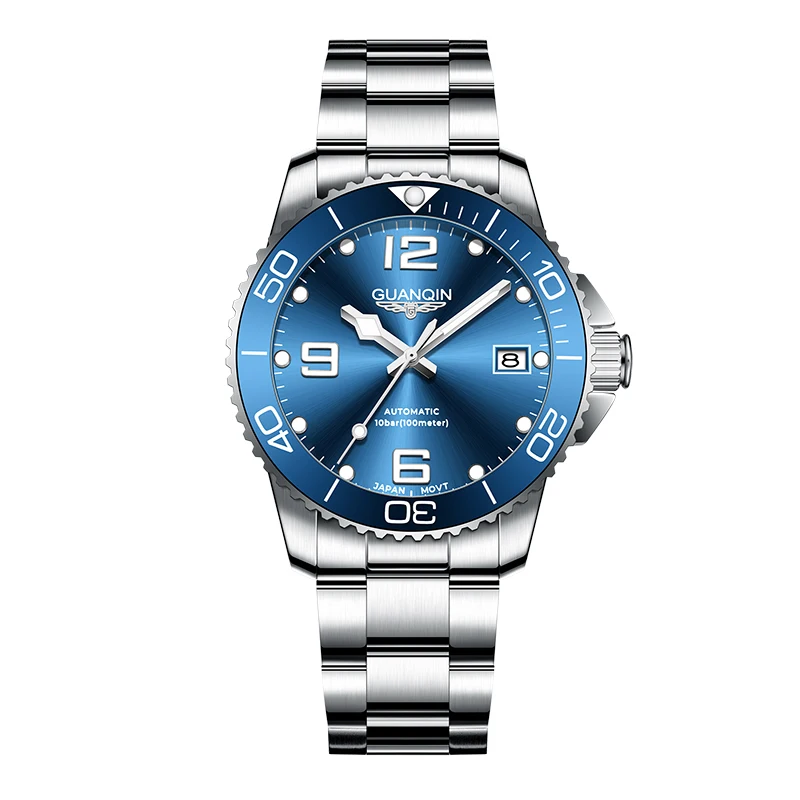 GUANQIN 2022 Men's Watch Mechanical Watch Men Automatic Hand Japan NH35 Men's Automatic Watch Sapphire Glass Ceramic Bezel Clock
GUANQIN 2022 Men's Watch Mechanical Watch Men Automatic Hand Japan NH35 Men's Automatic Watch Sapphire Glass Ceramic Bezel Clock