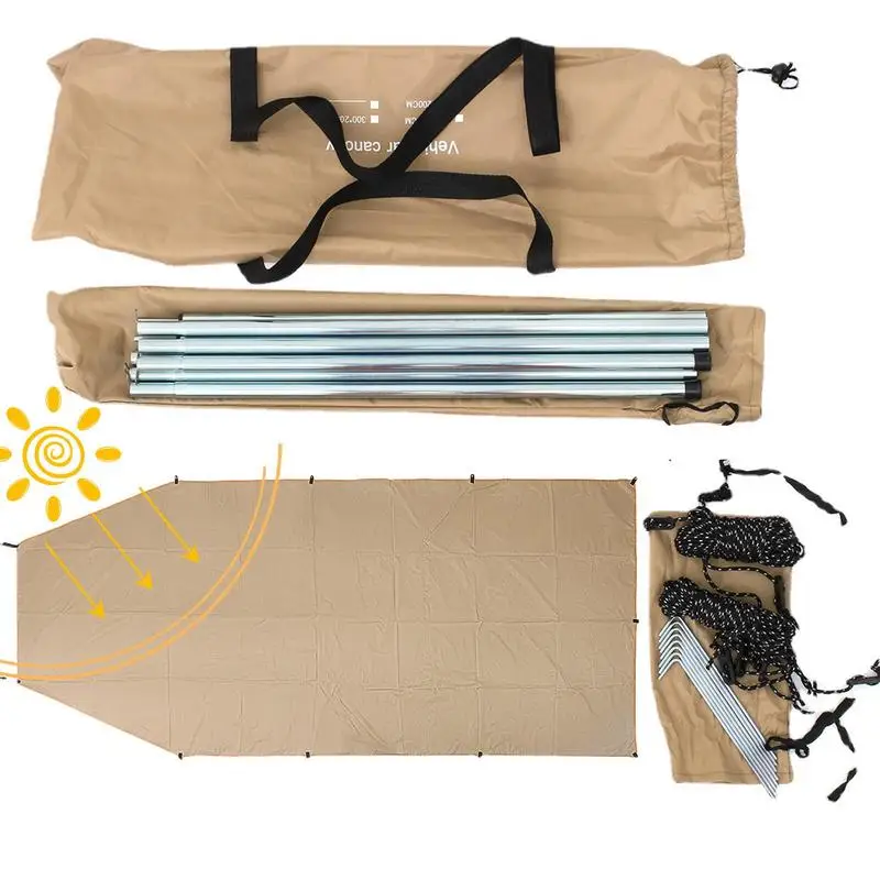 Rooftop Tents For Camping Water Resistant SUV Rooftop Sunshade Extension Outdoor Camper Sunshade For Camping Travel Oxford Cloth
Rooftop Tents For Camping Water Resistant SUV Rooftop Sunshade Extension Outdoor Camper Sunshade For Camping Travel Oxford Cloth