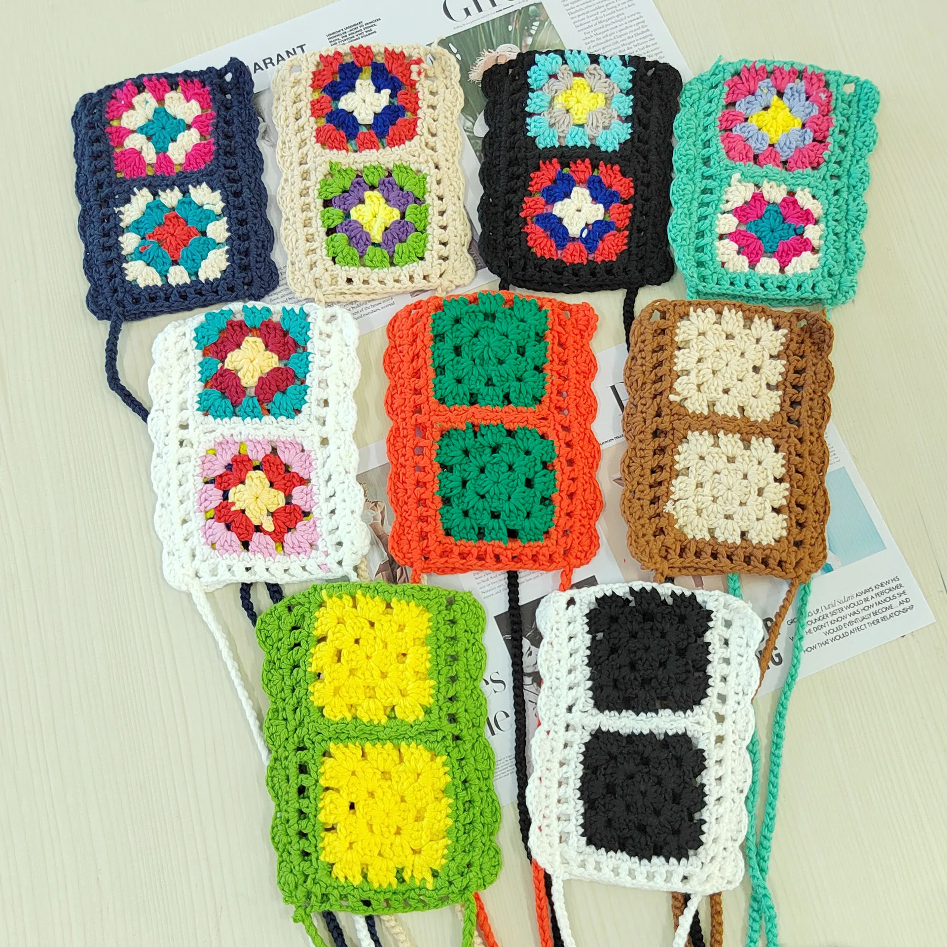 Mini Yarn Crochet Crossbody Bags for Women 2022 Handmade Flower Knitting Shoulder Bag Ethnic Style Coins Phone Bags Hollow Purse
Mini Yarn Crochet Crossbody Bags for Women 2022 Handmade Flower Knitting Shoulder Bag Ethnic Style Coins Phone Bags Hollow Purse