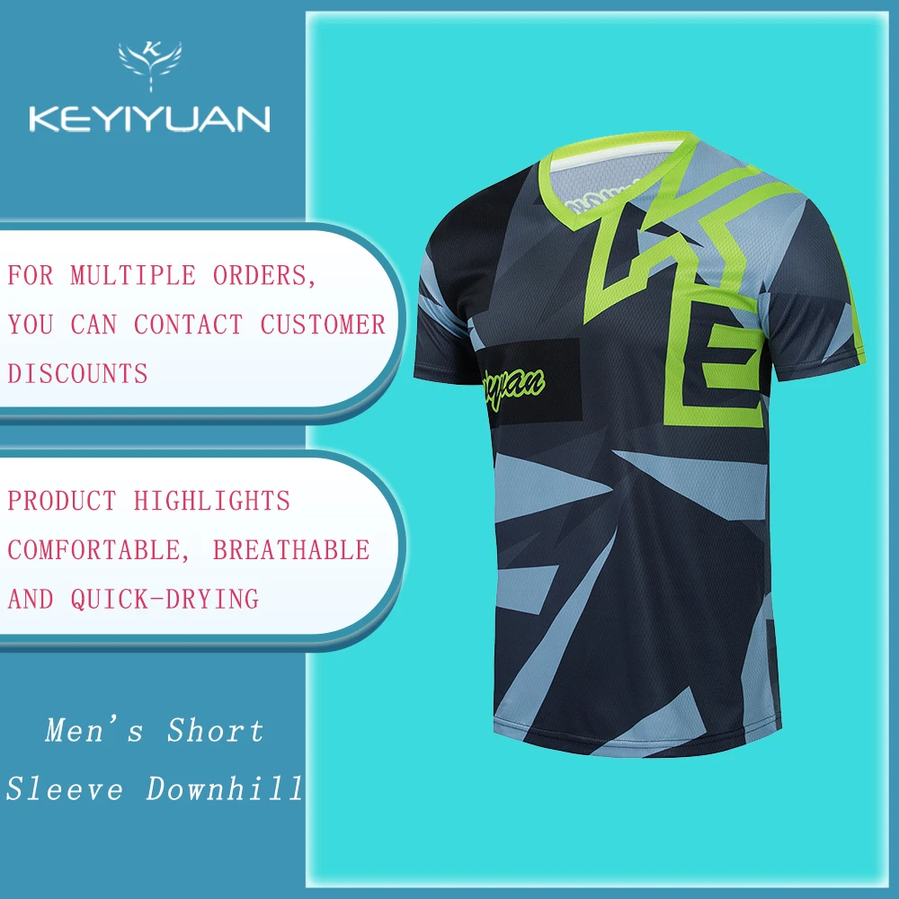 KEYIYUAN 2022 Men's Short Sleeve Jersey Downhill Offroad Bike Shirt Motorcycle Sportswear Camisetas Mtb Hombre Maillot Vtt
KEYIYUAN 2022 Men's Short Sleeve Jersey Downhill Offroad Bike Shirt Motorcycle Sportswear Camisetas Mtb Hombre Maillot Vtt