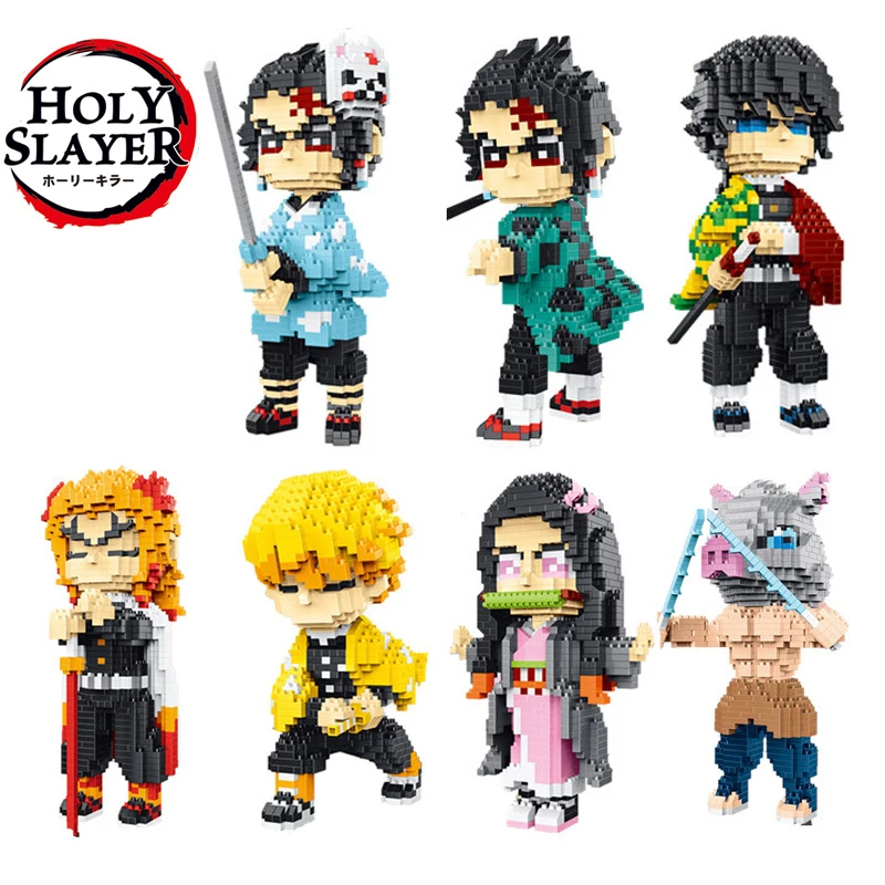 Anime Demon Slayer Model Micro Building Blocks Bricks DIY Kamado Tanjirou Nezuko Agatsuma Zenitsu Figures Set Toys for Kid Gift
Anime Demon Slayer Model Micro Building Blocks Bricks DIY Kamado Tanjirou Nezuko Agatsuma Zenitsu Figures Set Toys for Kid Gift