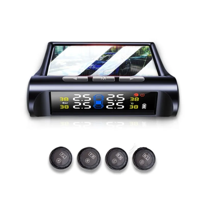 Vehicle TPMS Tire Pressure Monitoring System Wireless Solar Tire Pressure Monitor Built-in Tire Pressure Detector
Vehicle TPMS Tire Pressure Monitoring System Wireless Solar Tire Pressure Monitor Built-in Tire Pressure Detector