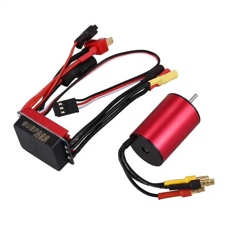 SURPASS HOBBY S2435 4500KV Sensorless Brushless Motor and 25A Brushless ESC Combo Set for 1/16 1/18 RC Car Truck Parts
SURPASS HOBBY S2435 4500KV Sensorless Brushless Motor and 25A Brushless ESC Combo Set for 1/16 1/18 RC Car Truck Parts