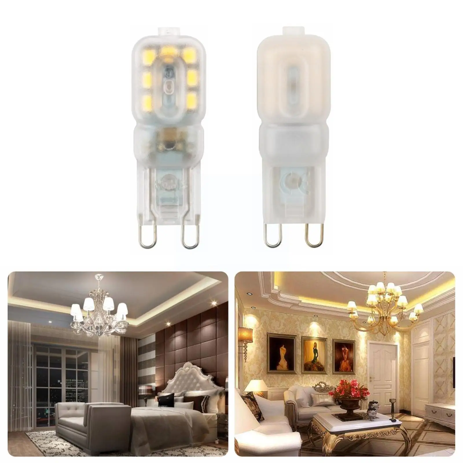 G9 LED Light Dimmable Bulb 3W 5W SMD 2835 Spotlight For Crystal Chandelier Replace 20W 30W Halogen Lamp Lighting AC 220V J2X8
G9 LED Light Dimmable Bulb 3W 5W SMD 2835 Spotlight For Crystal Chandelier Replace 20W 30W Halogen Lamp Lighting AC 220V J2X8
