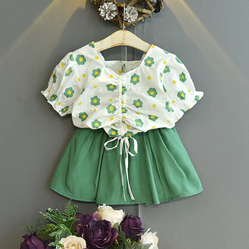Children Floral Outfits Girls Casual Summer Clothing Sets Kids Baby Flower Shirt And Skirt Suits Toddler Kids Princess Clothes
Children Floral Outfits Girls Casual Summer Clothing Sets Kids Baby Flower Shirt And Skirt Suits Toddler Kids Princess Clothes
