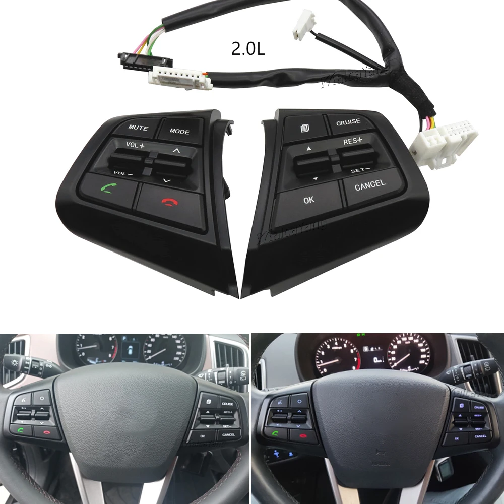 Кнопки управления круиз-контролем на руль для Hyundai Creta Ix25 2,0 л автомобильные аксессуары 96700C90004X 96710C90004X
Кнопки управления круиз-контролем на руль для Hyundai Creta Ix25 2,0 л автомобильные аксессуары 96700C90004X 96710C90004X