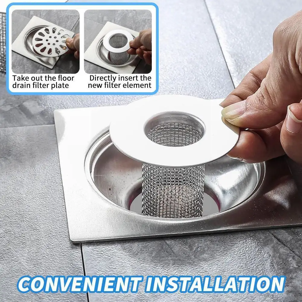 Multifunctional Steel Floor Drain Filter Mesh Basket Hair Slag Sink Filter Strainer Kitchen Trap Bathroom Anti-clog E7p7
Multifunctional Steel Floor Drain Filter Mesh Basket Hair Slag Sink Filter Strainer Kitchen Trap Bathroom Anti-clog E7p7
