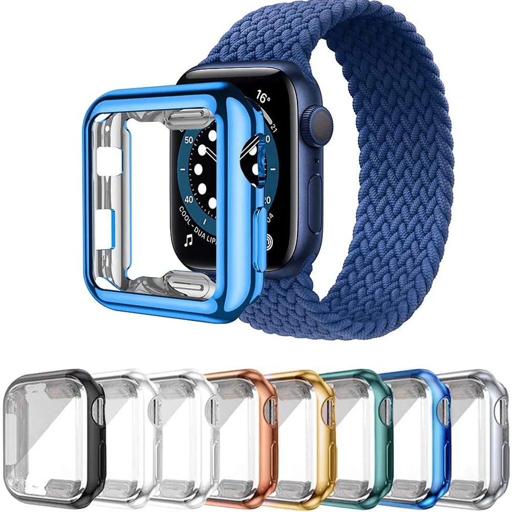 TPU bumper for Apple Watch case 44mm 40mm iWatch band 42mm 38mm Screen Protector Cover for Apple watch 6 se 5 4 3 Accessories
TPU bumper for Apple Watch case 44mm 40mm iWatch band 42mm 38mm Screen Protector Cover for Apple watch 6 se 5 4 3 Accessories