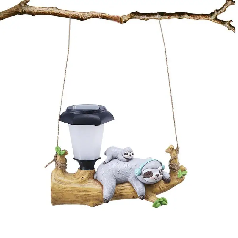 

Squirrel Sloth Solar Decorative Lamp Cartoon Outdoor Statue LED Porch Lamp Creative Waterproof Removable For Path Aisle Lawn