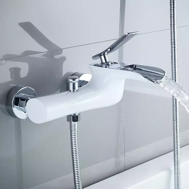 Bathtub Faucets Chrome Bath Shower Set White Shower Set Bathtub Mixer Tap Dual Contral Shower Wall Mounted For Bathroom WF-6018
Bathtub Faucets Chrome Bath Shower Set White Shower Set Bathtub Mixer Tap Dual Contral Shower Wall Mounted For Bathroom WF-6018