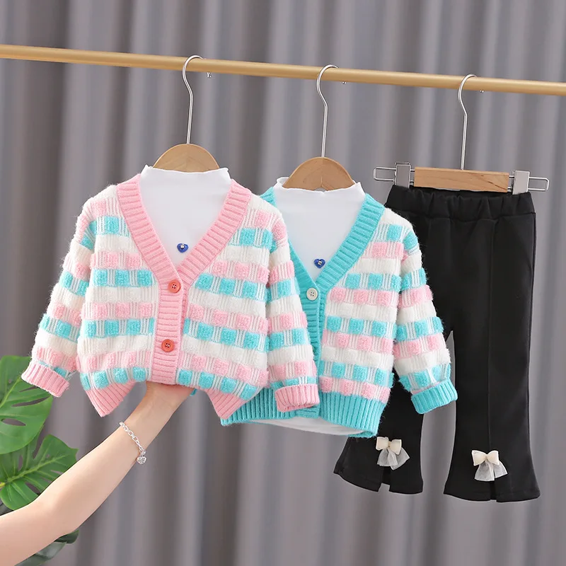 Toddler Baby clothes outfits Spring Autumn 3pcs kids tracksuits Girls Knitted cardigan sweater shirts pants infant outfits
Toddler Baby clothes outfits Spring Autumn 3pcs kids tracksuits Girls Knitted cardigan sweater shirts pants infant outfits