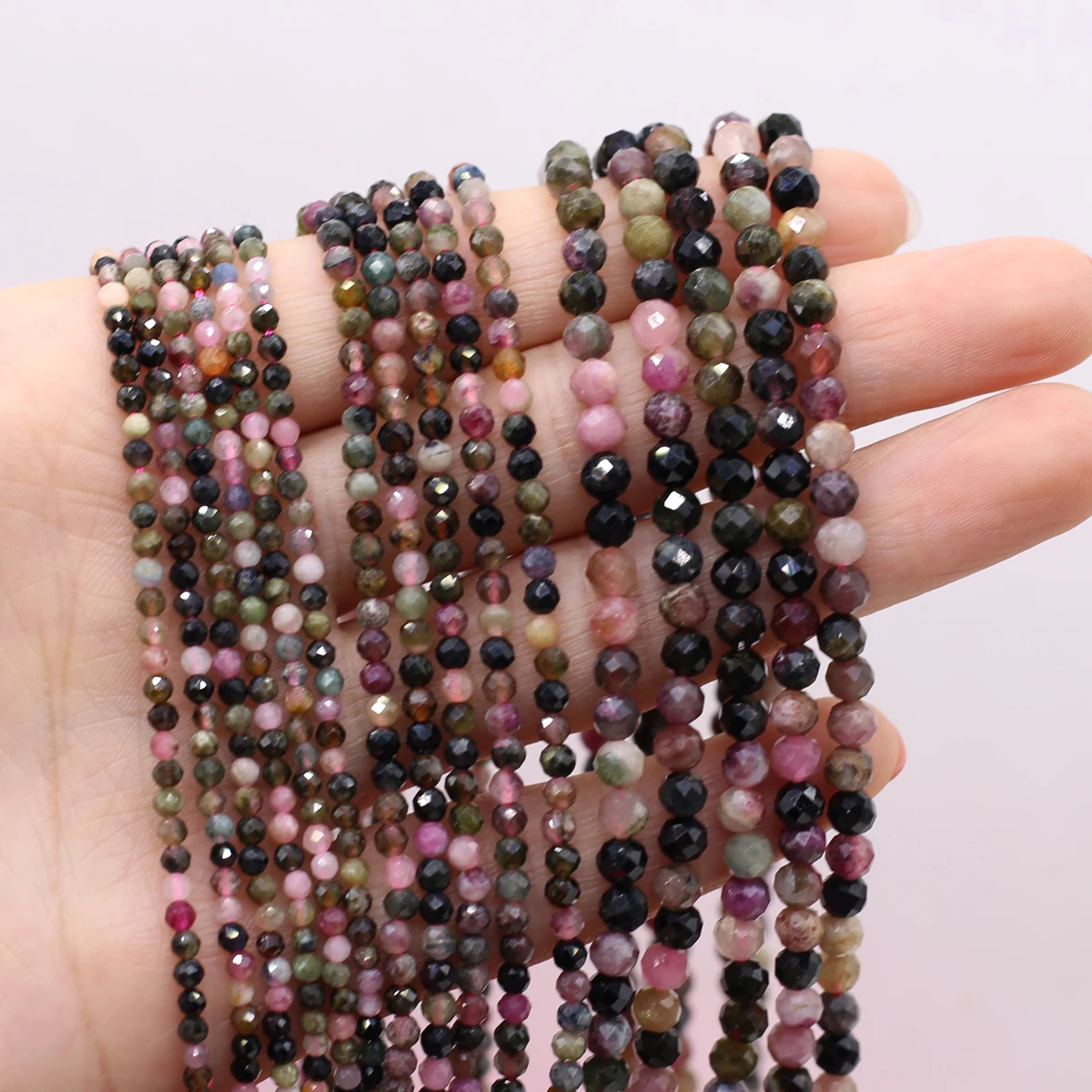 Fine Natural Stone Beads Small Faceted Tourmaline Bead for Women Jewelry Making Diy Trendy Bracelet Necklace Accessories 15inch
Fine Natural Stone Beads Small Faceted Tourmaline Bead for Women Jewelry Making Diy Trendy Bracelet Necklace Accessories 15inch