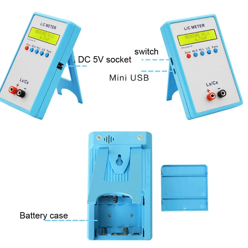 LC-200A Handheld LCD Digital Display Capacitance Inductance Meter LC Meter 0.1pF-100mF 1uH-100H
LC-200A Handheld LCD Digital Display Capacitance Inductance Meter LC Meter 0.1pF-100mF 1uH-100H