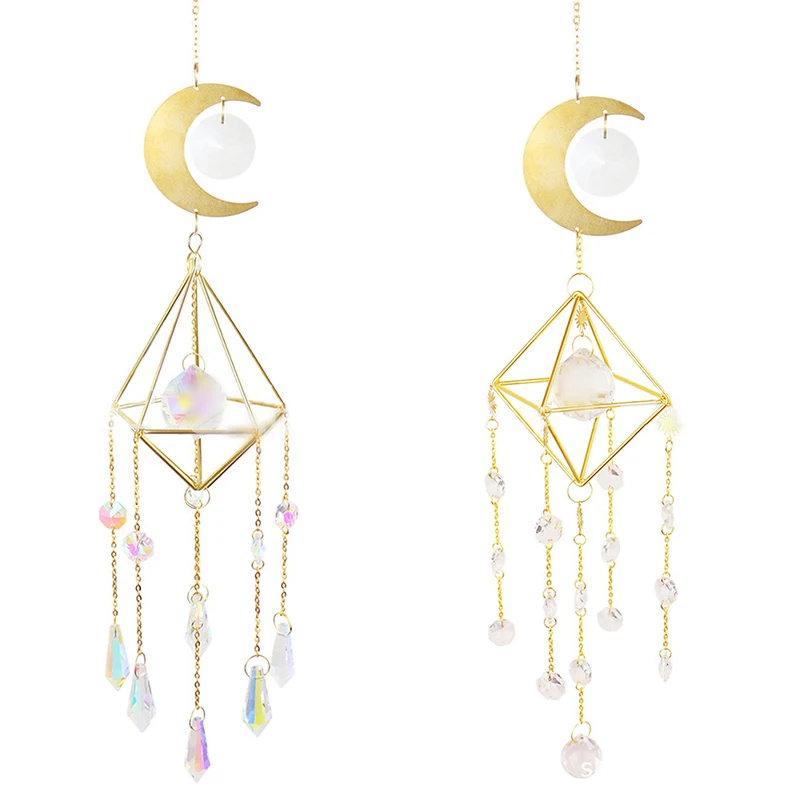 Crystal Geometric Wind Chime Pendant Sun Suncatcher Plated Colorful Bead Hanging 
Crystal Geometric Wind Chime Pendant Sun Suncatcher Plated Colorful Bead Hanging