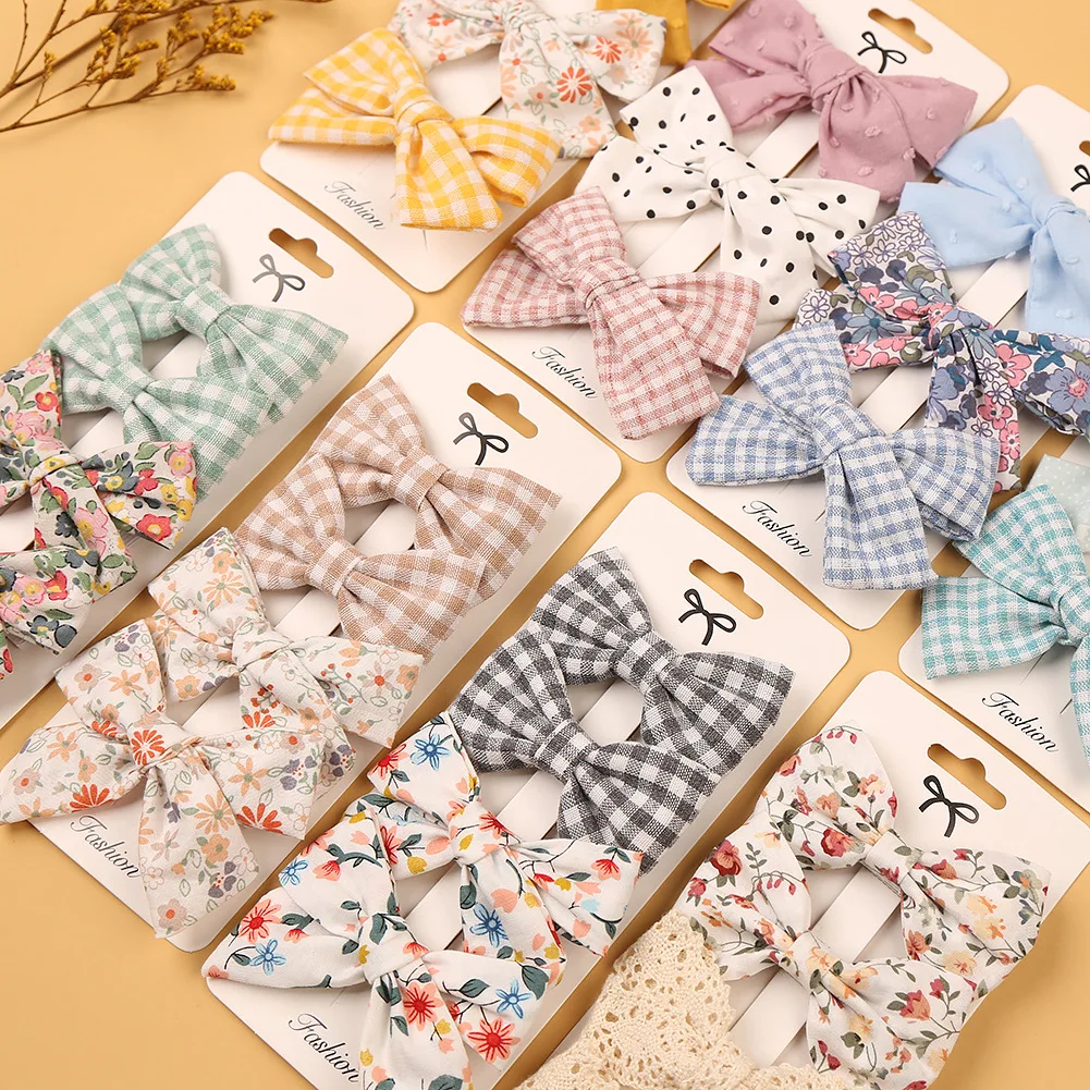4Pcs/Set Printing Bows Hair Clip For Kids Girls Floral Embroidery Bowknot Spring Summer Hairpins Headwear Baby Hair Accessories
4Pcs/Set Printing Bows Hair Clip For Kids Girls Floral Embroidery Bowknot Spring Summer Hairpins Headwear Baby Hair Accessories