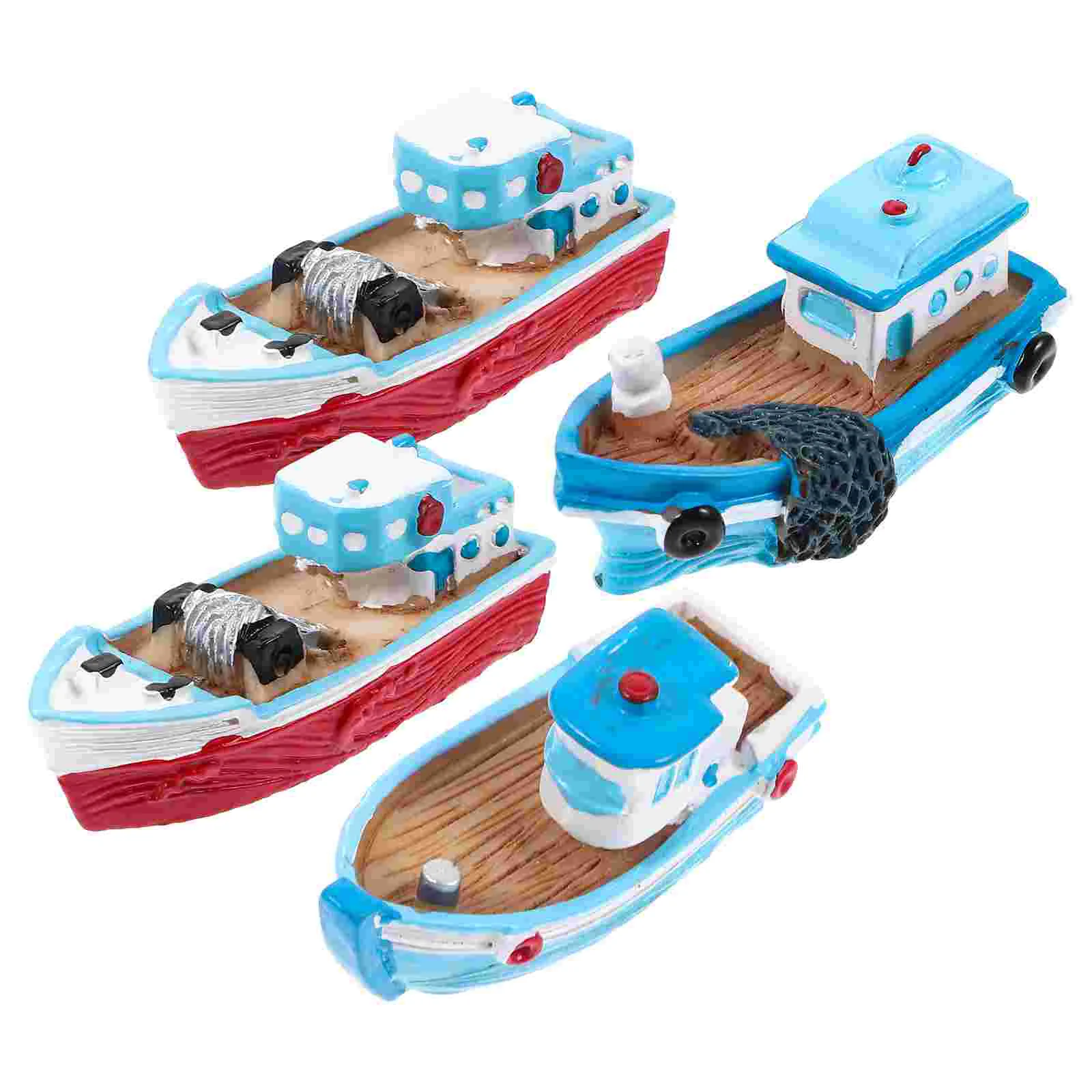 4 Pcs Sailboat Fishing Ornaments Office Sculptures Home Decor Miniature Resin Model
4 Pcs Sailboat Fishing Ornaments Office Sculptures Home Decor Miniature Resin Model