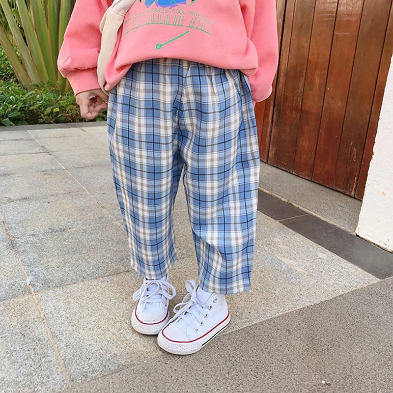 Loose Pants Girls Trousers Leggings Classic Clothes Leg Pants Wide Korean Kids Plaid And Girls Style Spring Elastic Waist Boys
Loose Pants Girls Trousers Leggings Classic Clothes Leg Pants Wide Korean Kids Plaid And Girls Style Spring Elastic Waist Boys