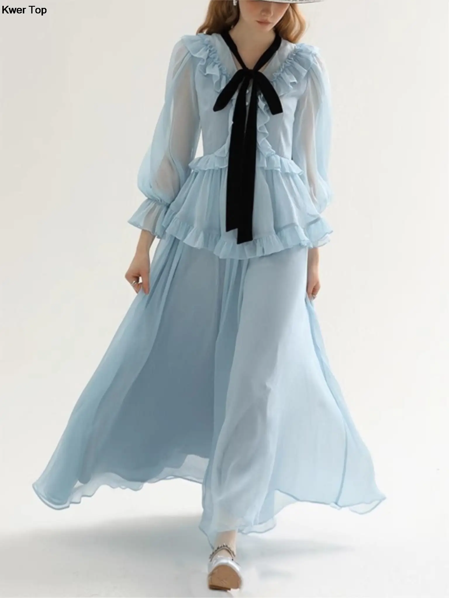 Autumn New Women Elegant Ruffles Party Prom Long Dress French Vintage Lantern Sleeve Designer Vestdios Female Spring Clothes
Autumn New Women Elegant Ruffles Party Prom Long Dress French Vintage Lantern Sleeve Designer Vestdios Female Spring Clothes