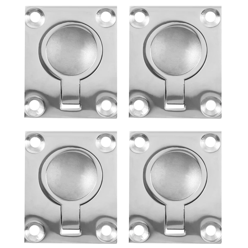 4pcs 48 x 38mm Boat Locker Hatch Latch Cabinet Flush Mount Ring Pull Handle Marine Surfing Hardware 316 Stainless Steel
4pcs 48 x 38mm Boat Locker Hatch Latch Cabinet Flush Mount Ring Pull Handle Marine Surfing Hardware 316 Stainless Steel