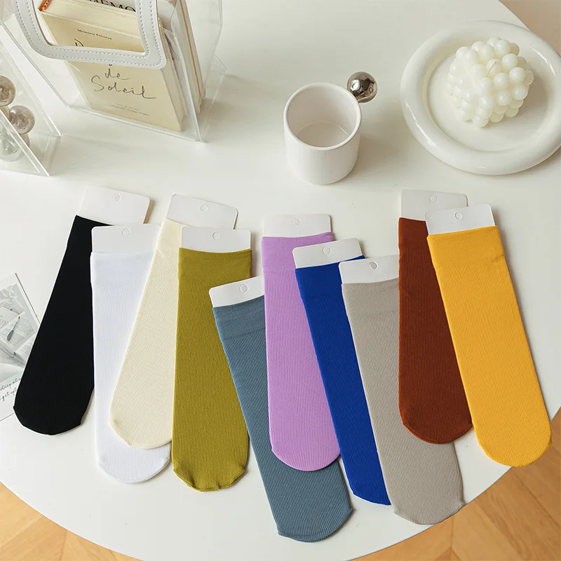 Color Kawaii Thin Woman Clothes Pile Stockings Socks Women's Vertical Stripes Harajuku Velvet Street Middle Tube Underwear
Color Kawaii Thin Woman Clothes Pile Stockings Socks Women's Vertical Stripes Harajuku Velvet Street Middle Tube Underwear